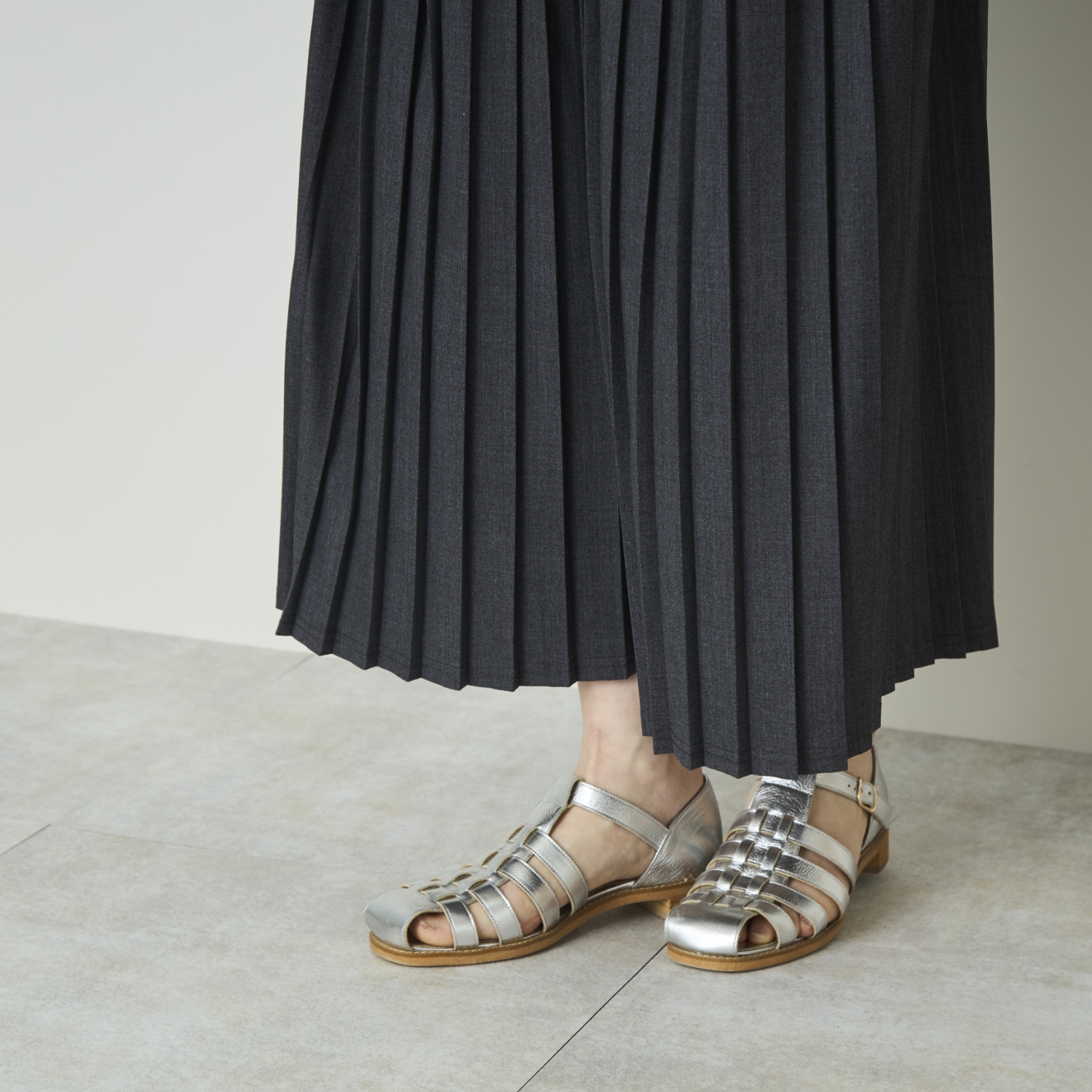 denicher/プリーツワイドパンツ